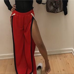 Split side trousers/pants